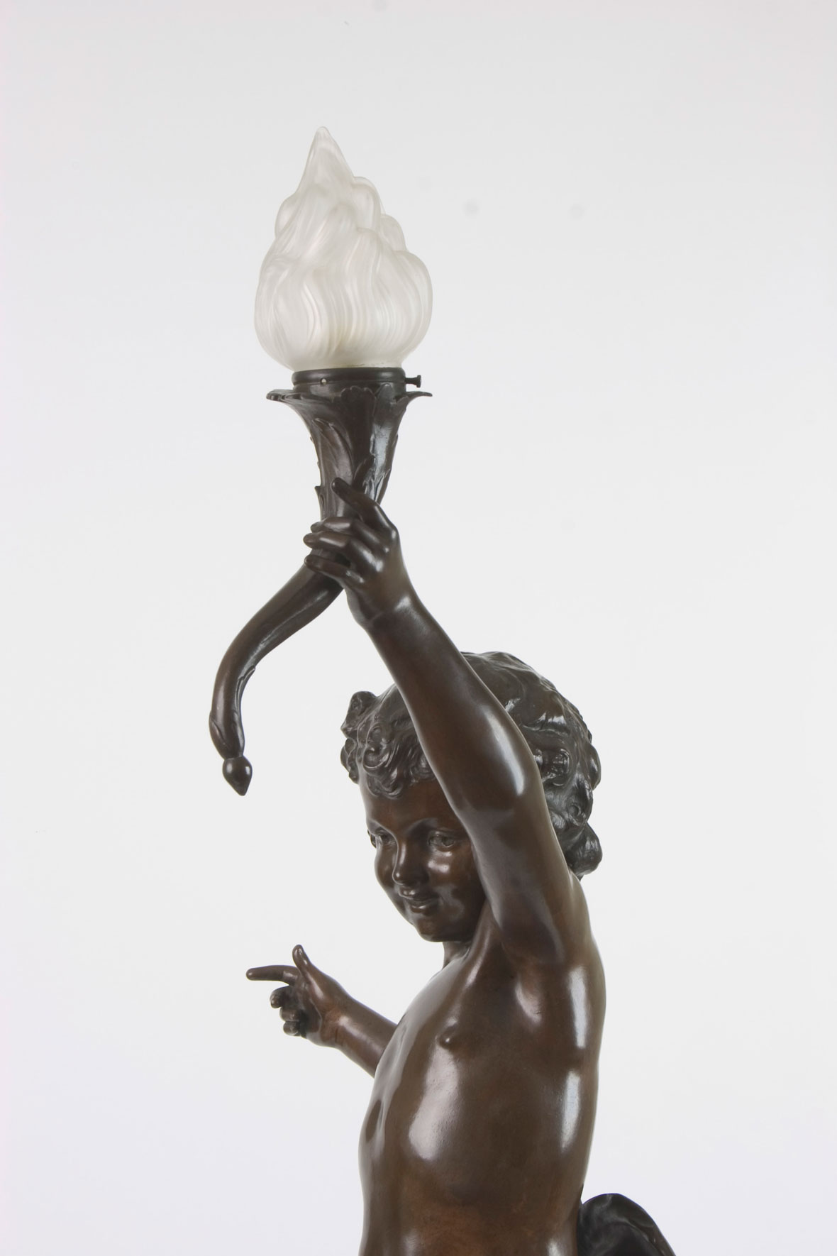 Auguste Moreau Pair of Lamps